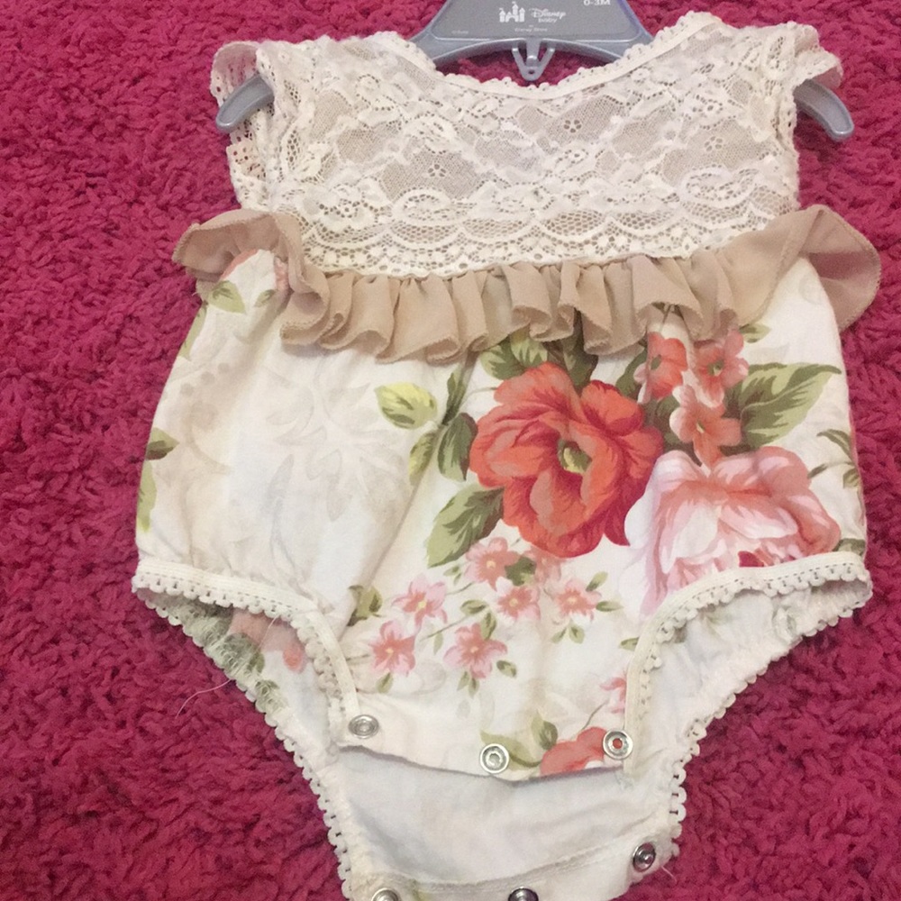 Floral onesie